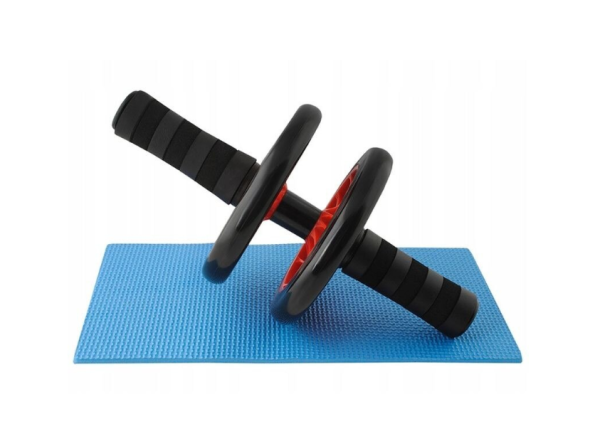 Dupla hasizom erősítő kerék – 15 cm, csúszásmentes fogantyú, térdvédővel (WNDR4567) - Image 7