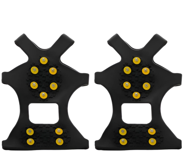 Csúszásgátló, szöges gumitalp-felhúzó – biztonságos túrázáshoz és téli sétákhoz (XL 45–48) (WNDR19906) - Image 2