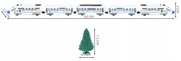 Elemes Pendolino vonatkészlet – 9 méteres pálya, játékvasút gyerekeknek (WNDR9448) - Image 4