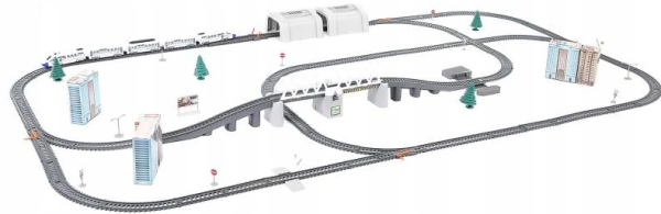 Elemes Pendolino vonatkészlet – 9 méteres pálya, játékvasút gyerekeknek (WNDR9448) - Image 9