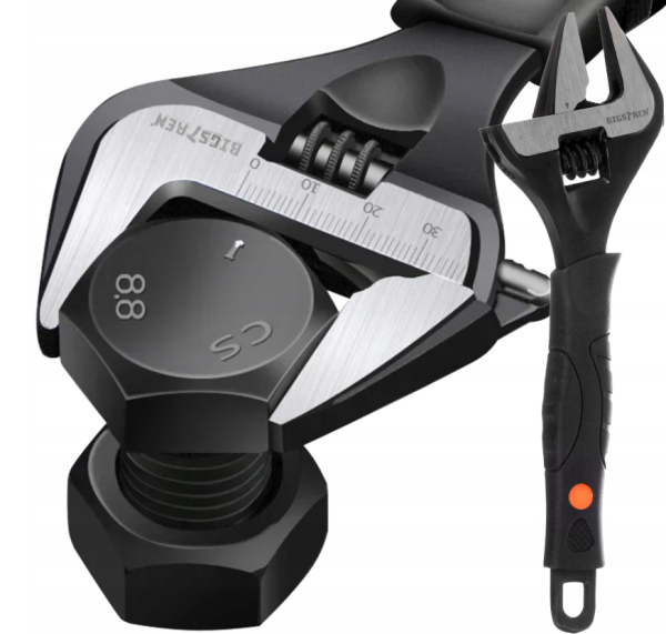 Bigstern állítható csavarkulcs 0–35 mm – univerzális acél szerszám csavarokhoz és anyákhoz (WNDR24283)