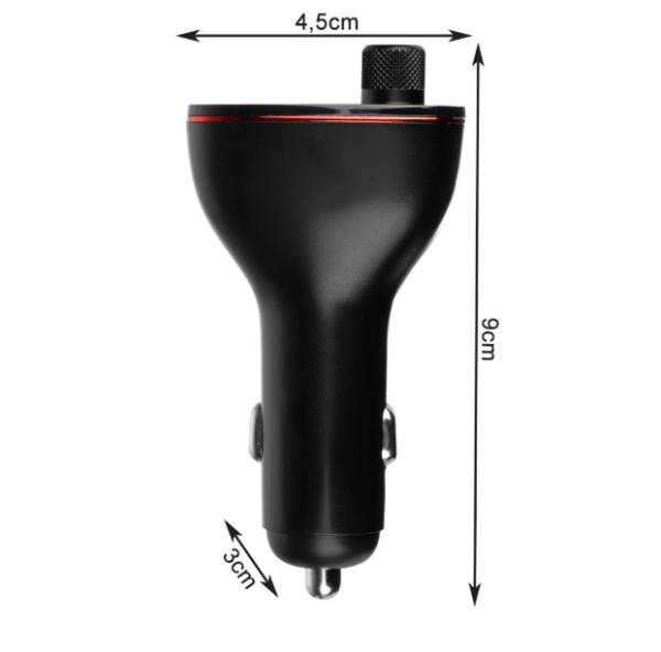 Bluetooth FM transzmitter és autós MP3 lejátszó – dupla USB töltő, 12/24V kompatibilis, zenelejátszás és töltés egy készülékben (WNDR15185) - Image 4