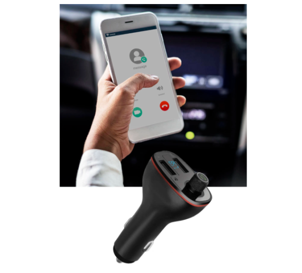 Bluetooth FM transzmitter és autós MP3 lejátszó – dupla USB töltő, 12/24V kompatibilis, zenelejátszás és töltés egy készülékben (WNDR15185) - Image 5