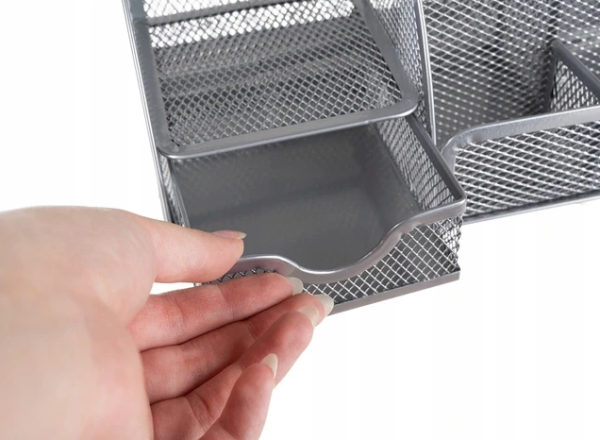 Szürke 7 rekeszes irodai rendező – praktikus asztali tároló (WNDR16111) - Image 4