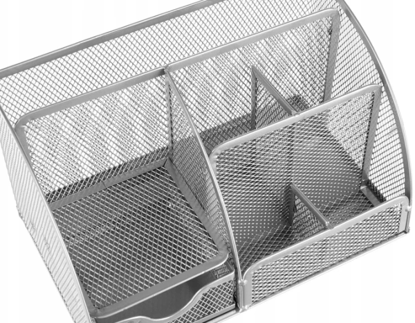 Szürke 7 rekeszes irodai rendező – praktikus asztali tároló (WNDR16111) - Image 5