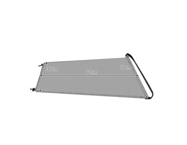 Babakocsi napellenző – vízlepergető, UV-védelemmel, 50 × 36 × 72 cm - szürke (WNDR23975) - Image 2