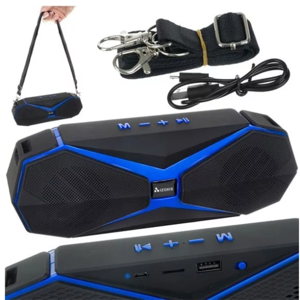 Izoxis Bluetooth vezeték nélküli hangszóró – hordozható, akkumulátoros zenelejátszó (WNDR12275)