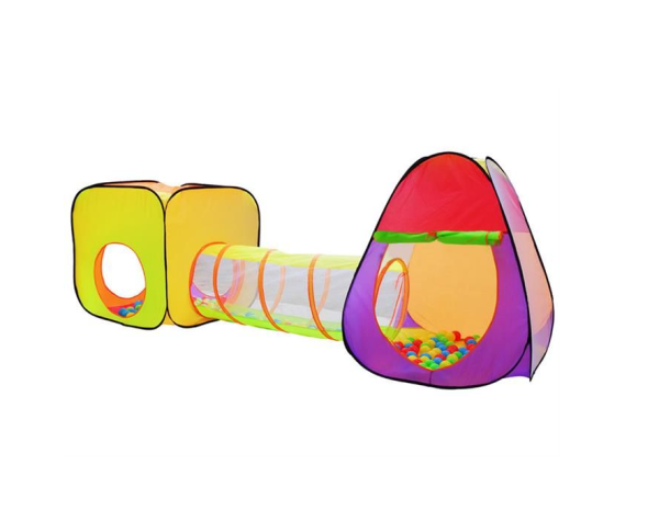 Gyerek játszósátor 200 színes játéklabdával – beltéri és kültéri játszótér (WNDR2880) - Image 5