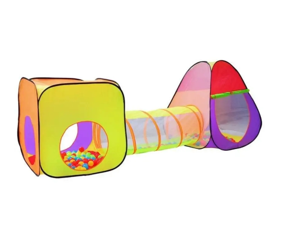 Gyerek játszósátor 200 színes játéklabdával – beltéri és kültéri játszótér (WNDR2880) - Image 7