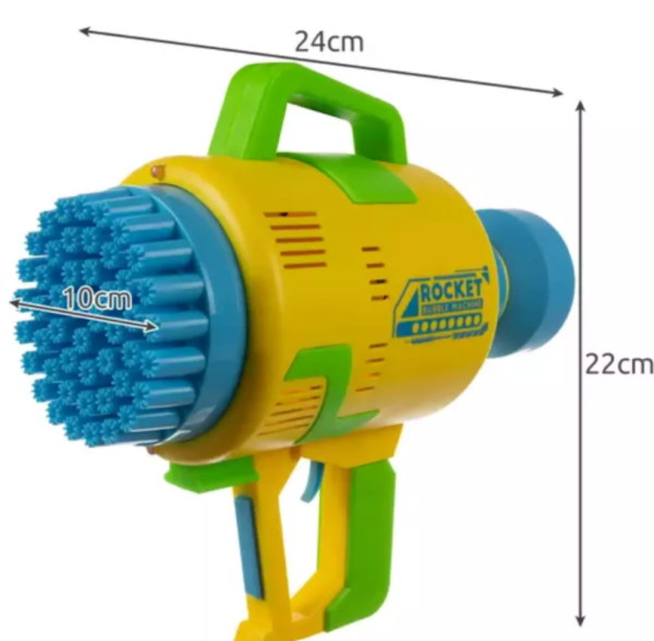 LED buborékfújó pisztoly – varázslatos hangulat és szórakozás minden bulin (WNDR20933) - Image 7