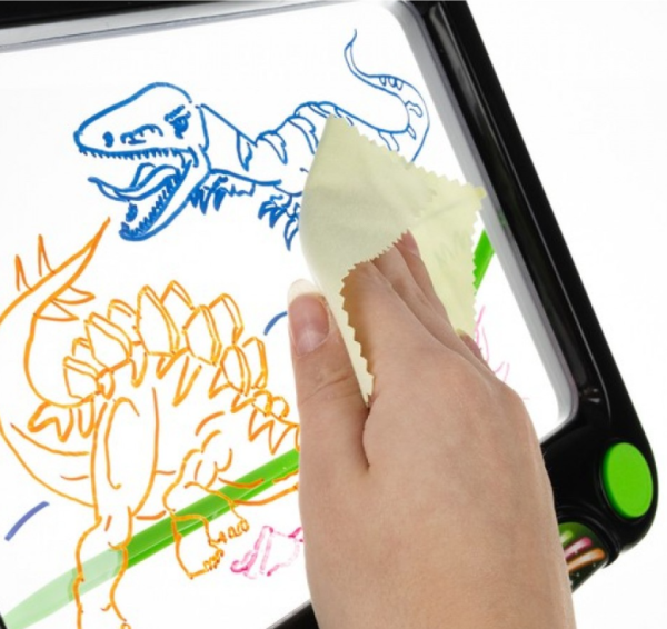 LED világító mágikus rajztábla gyerekeknek – dinoszauruszos kreatív játék (WNDR16949) - Image 2