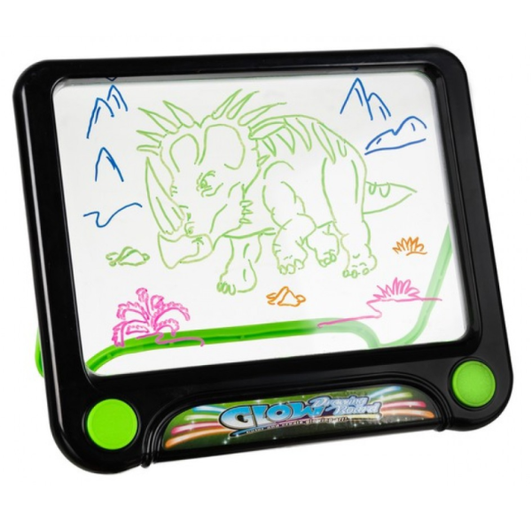 LED világító mágikus rajztábla gyerekeknek – dinoszauruszos kreatív játék (WNDR16949) - Image 5