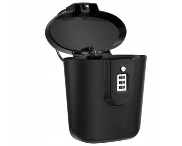 Hordozható kerékpárszéf – 20 cm, kombinációs zárral (WNDR19448) - Image 4