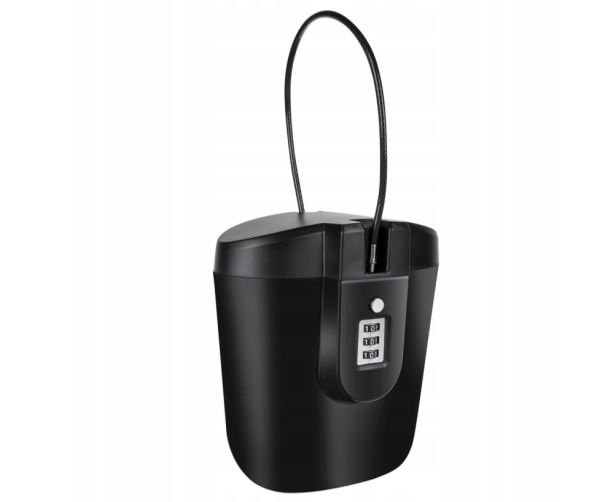 Hordozható kerékpárszéf – 20 cm, kombinációs zárral (WNDR19448) - Image 5