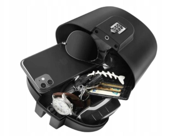 Hordozható kerékpárszéf – 20 cm, kombinációs zárral (WNDR19448) - Image 3