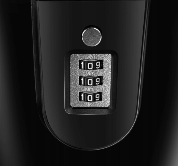 Hordozható kerékpárszéf – 20 cm, kombinációs zárral (WNDR19448) - Image 7