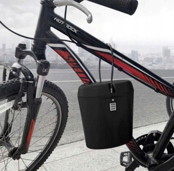 Hordozható kerékpárszéf – 20 cm, kombinációs zárral (WNDR19448) - Image 9