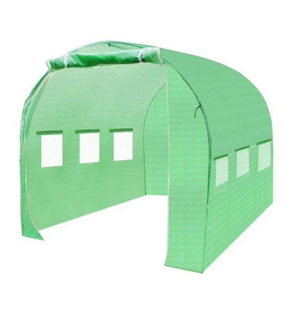 Pótfólia üvegházhoz 4,5 × 3 × 2 m – UV-védelemmel, 6 szúnyoghálós ablakkal és 2 bejárattal (WNDR11791) - Image 2