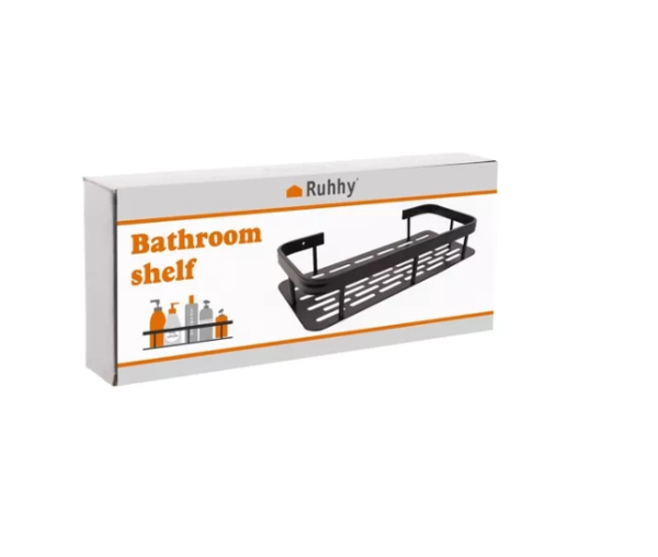 Ruhhy 2 részes rozsdamentes acél fürdőszobai polc szett – 30 × 13 × 5 cm (WNDR23170) - Image 8