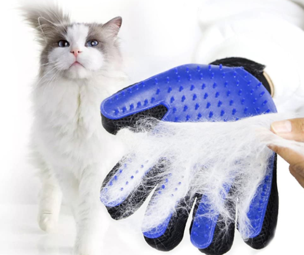 Szilikon állatkozmetikai kesztyű – masszírozó sörtékkel macskáknak és kutyáknak, 23 × 15,5 cm (WNDR5405) - Image 2