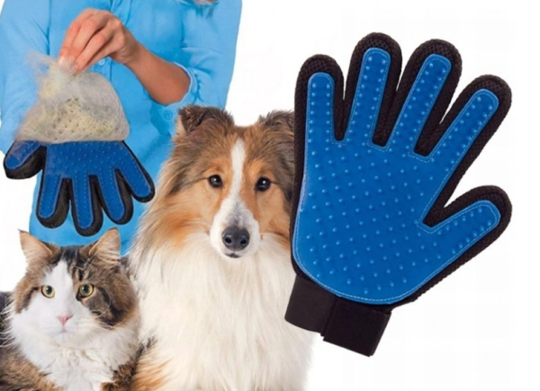 Szilikon állatkozmetikai kesztyű – masszírozó sörtékkel macskáknak és kutyáknak, 23 × 15,5 cm (WNDR5405) - Image 5