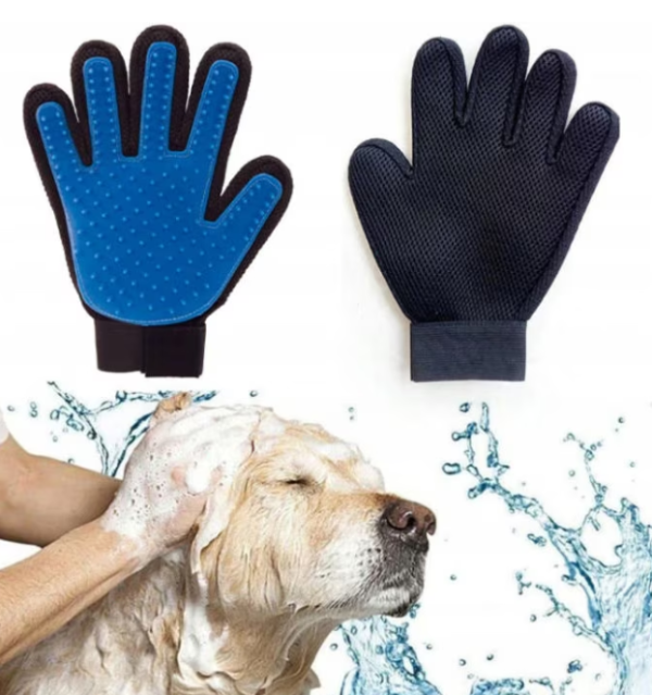 Szilikon állatkozmetikai kesztyű – masszírozó sörtékkel macskáknak és kutyáknak, 23 × 15,5 cm (WNDR5405) - Image 8