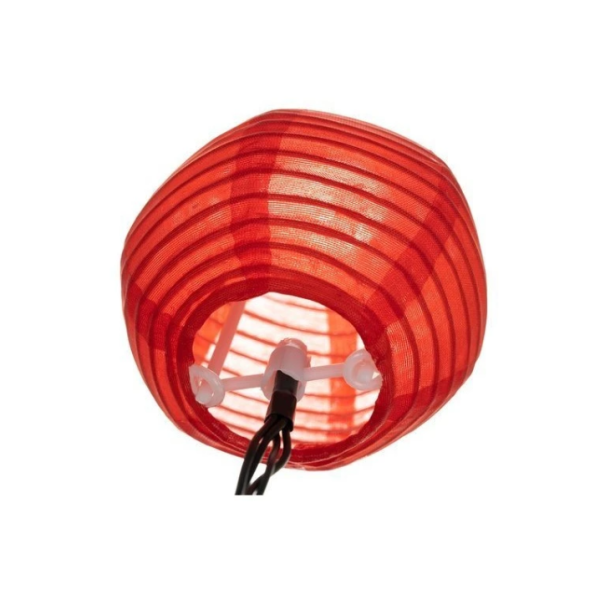 Napelemes színes lampionfüzér – 3 m kültéri dekoráció, 2 világítási mód, IP44 vízálló (WNDR15675) - Image 11
