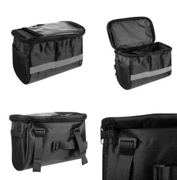 Trizand 3 literes kerékpár- és rollertáska állítható pántokkal – vízálló, strapabíró kialakítás motorhoz is (WNDR14098) - Image 8