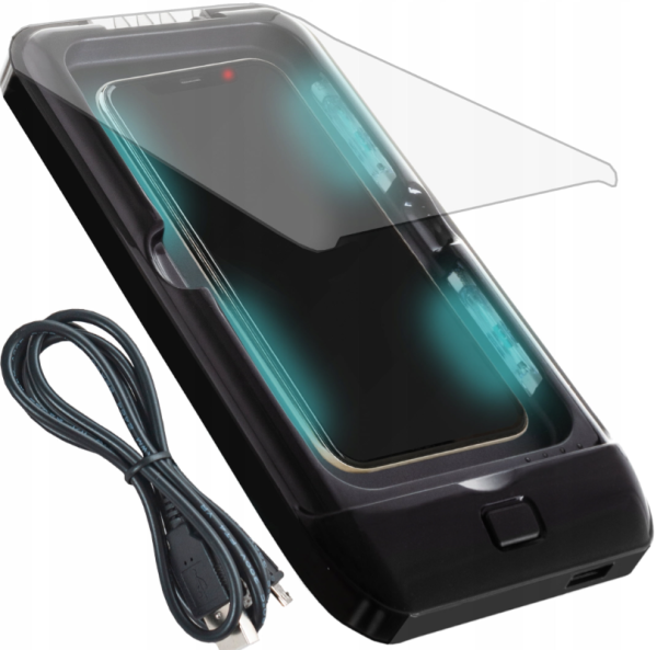 UV Mobiltelefon sterilizáló doboz – hordozható fertőtlenítő készülék, 11×21 cm (WNDR10847)