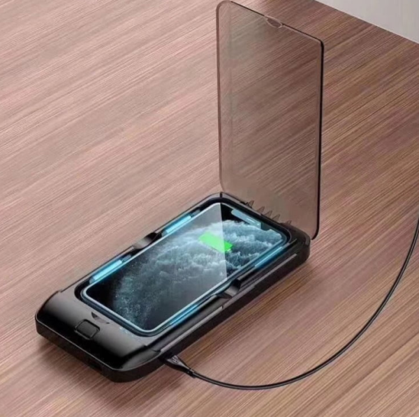 UV Mobiltelefon sterilizáló doboz – hordozható fertőtlenítő készülék, 11×21 cm (WNDR10847) - Image 5