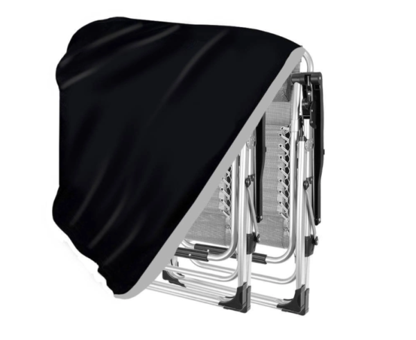 Vízálló kerti napozóágy huzat – fekete védőhuzat, 70×30×100 cm (WNDR12114) - Image 2