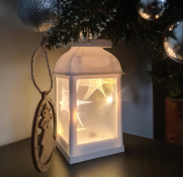 Fehér 22 cm 3D LED dekorlámpa – hangulatos éjjeli fény otthonra (WNDR20589) - Image 2