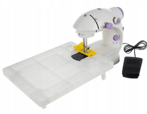 Fehér hordozható mini varrógép kiegészítő asztallal – (WNDR15674) - Image 3