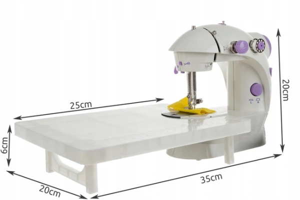 Fehér hordozható mini varrógép kiegészítő asztallal – (WNDR15674) - Image 4
