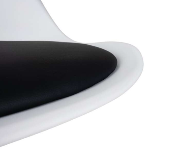 Fehér-fekete irodai forgószék – ergonomikus, állítható kialakítás (WNDR16429) - Image 4