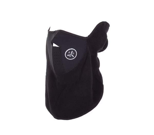 Téli neoprén–polár maszk motorosoknak – szél- és hidegálló arc- és nyakvédő, 53×24 cm, fekete (WNDR1671)