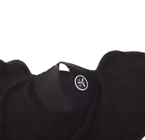 Téli neoprén–polár maszk motorosoknak – szél- és hidegálló arc- és nyakvédő, 53×24 cm, fekete (WNDR1671) - Image 6