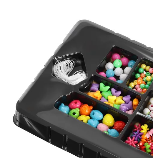 XXL gyöngyszett ékszerkészítéshez – 11 féle gyöngy különböző formákban (WNDR23439) - Image 5