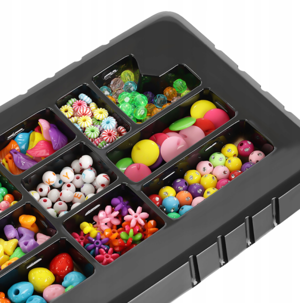 XXL gyöngyszett ékszerkészítéshez – 11 féle gyöngy különböző formákban (WNDR23439) - Image 9