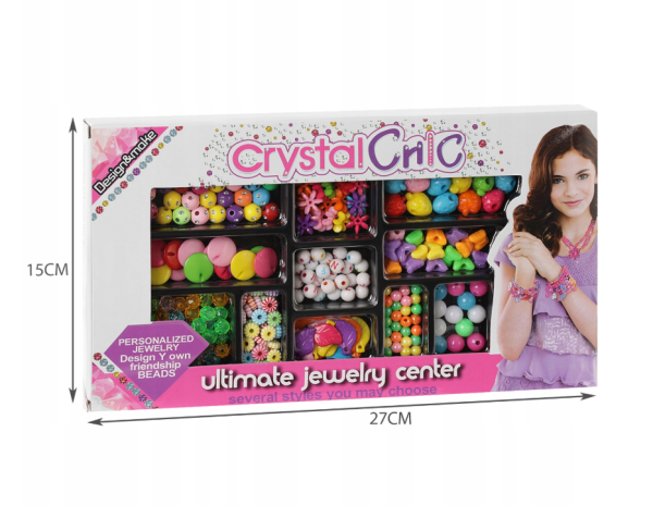 XXL gyöngyszett ékszerkészítéshez – 11 féle gyöngy különböző formákban (WNDR23439) - Image 6