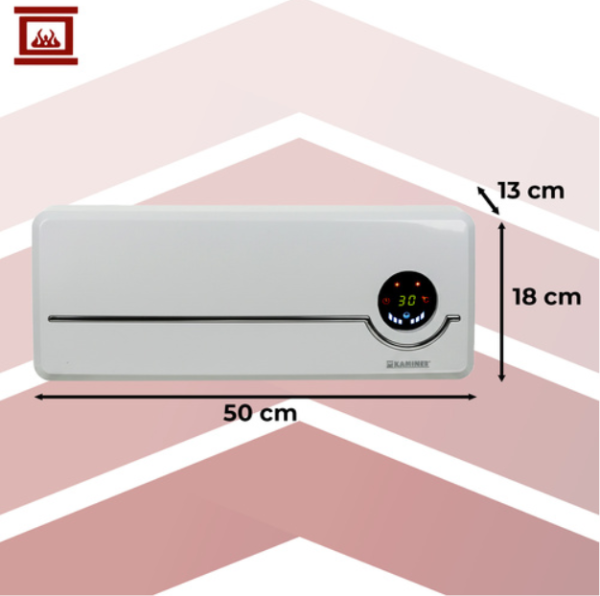 Airo Kaminer légfüggöny fűtés – energiatakarékos, hordozható, elektromos fűtőtest beltéri használatra – fehér (WNDR26389) - Image 3