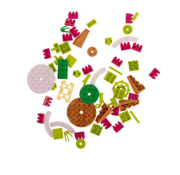 Kreatív 3D virág építőkocka készlet gyerekeknek – 172 darabos színes DIY játék, virágcsokor cserépben (WNDR26459) - Image 8