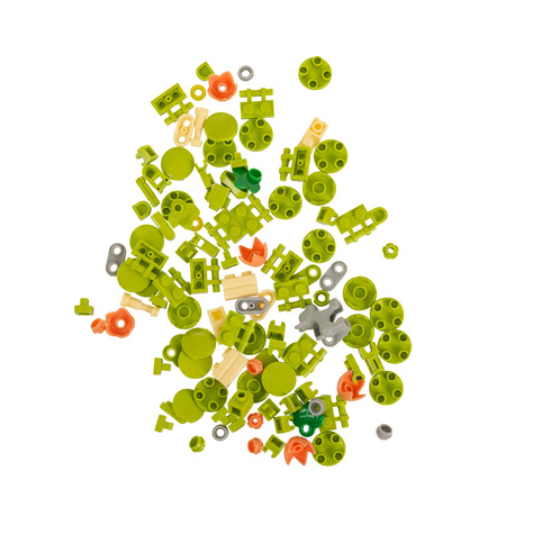 Kreatív 3D virág építőkocka készlet gyerekeknek – 172 darabos színes DIY játék, virágcsokor cserépben (WNDR26459) - Image 9