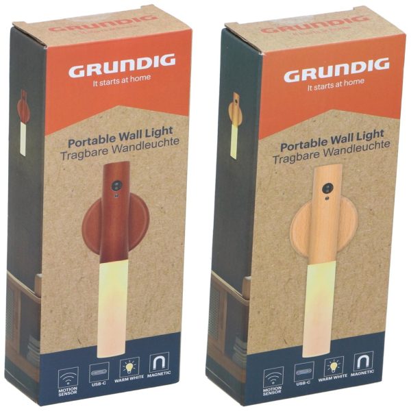 Grundig újratölthető LED fa fali lámpa mozgásérzékelővel – hordozható, mágneses rögzítéssel (EDC) - Image 14