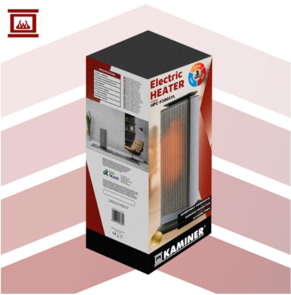 Lumni 2.0 Kaminer elektromos melegítő – fokozatmentes hőmérséklet, 2 teljesítményfokozat (WNDR26376) - Image 4