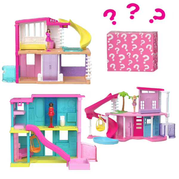 Mini házas Barbie játékkészlet – titokzatos Barbieland meglepetésdoboz kiegészítőkkel (EDC)