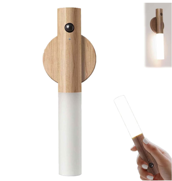 Grundig újratölthető LED fa fali lámpa mozgásérzékelővel – hordozható, mágneses rögzítéssel (EDC) - Image 7