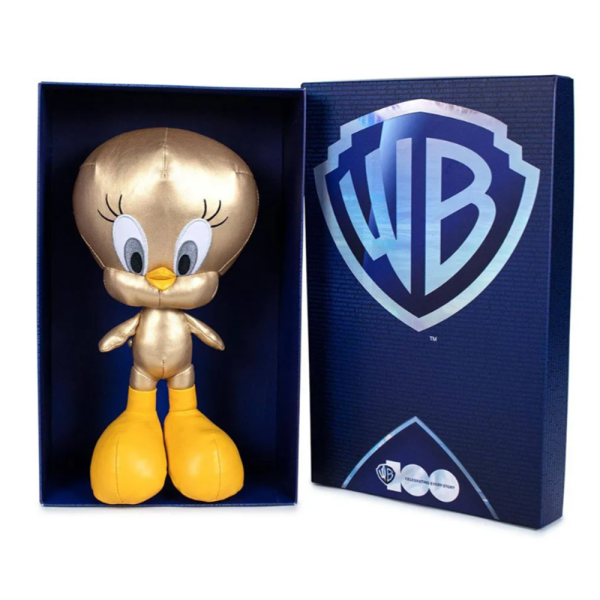 Csőrike plüss – Looney Tunes 100. évfordulós különkiadás, puha Tweety figura gyerekeknek és rajongóknak (EDC)