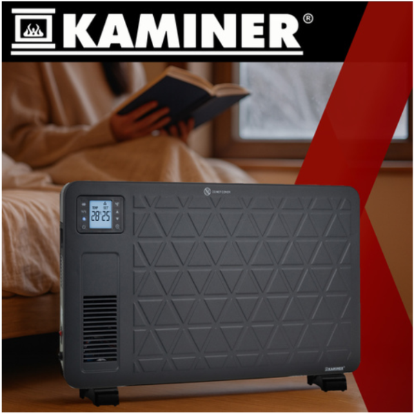 Ziflo Kaminer energiatakarékos elektromos fűtőtest – elegáns fekete (WNDR26403) - Image 2