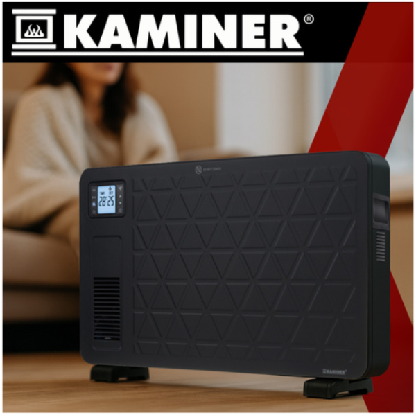 Ziflo Kaminer energiatakarékos elektromos fűtőtest – elegáns fekete (WNDR26403) - Image 6